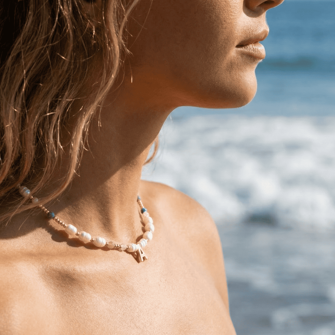 Initial Pearl Necklace