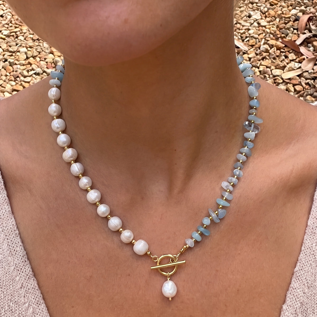 Duet Pearl Necklace