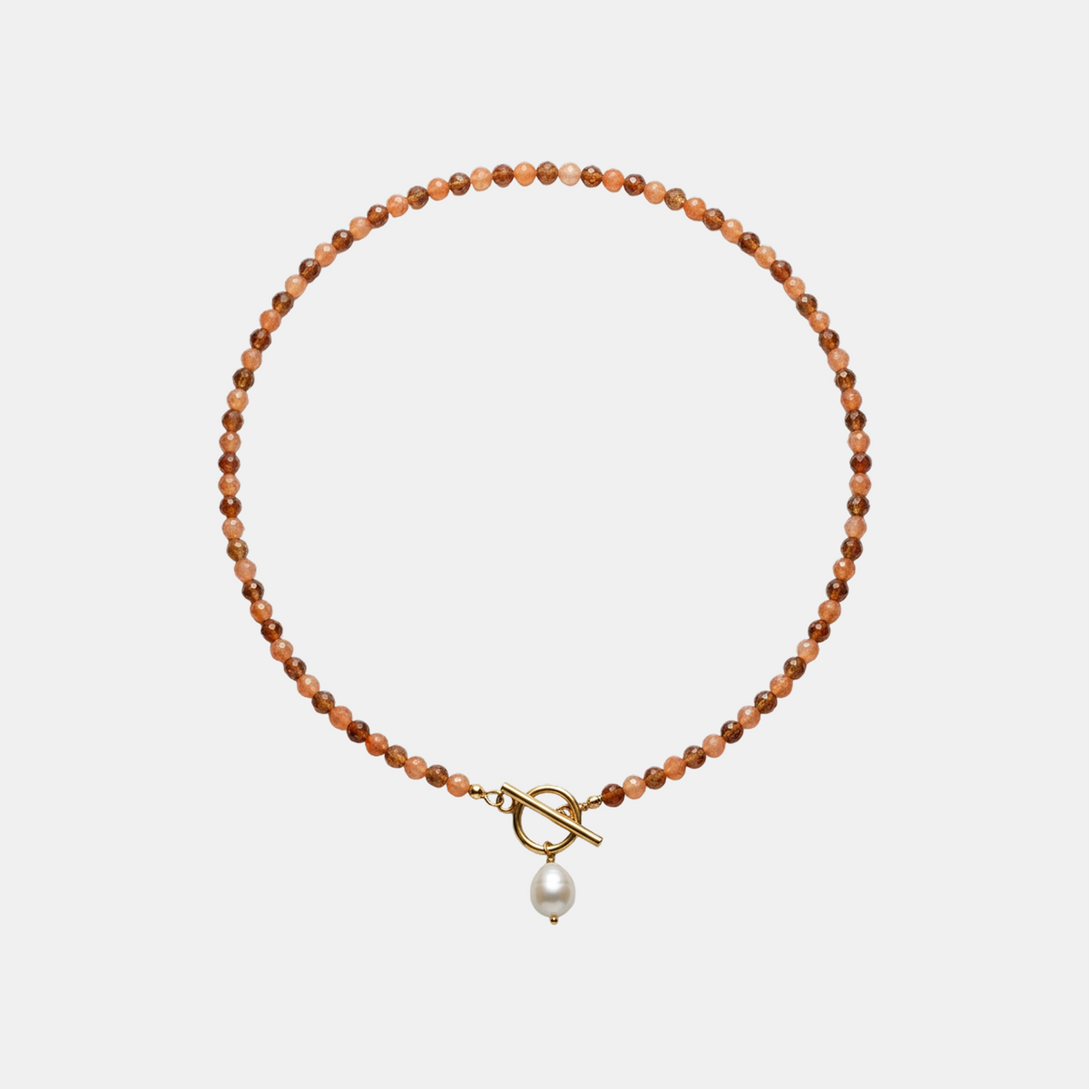 Cinnamon Nature Stone Necklace