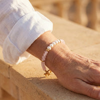 Pink Bead Toggle Bracelet