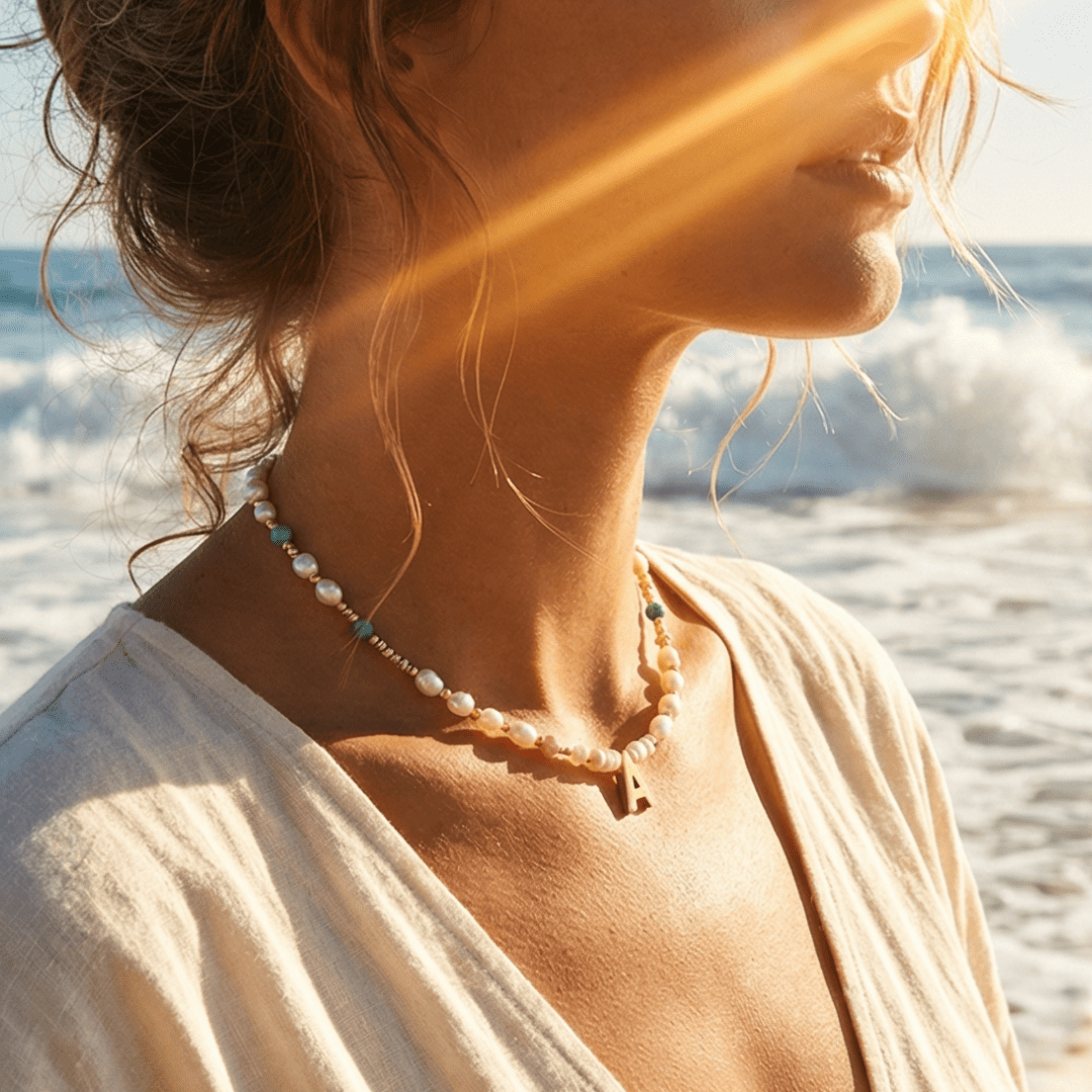 Initial Pearl Necklace