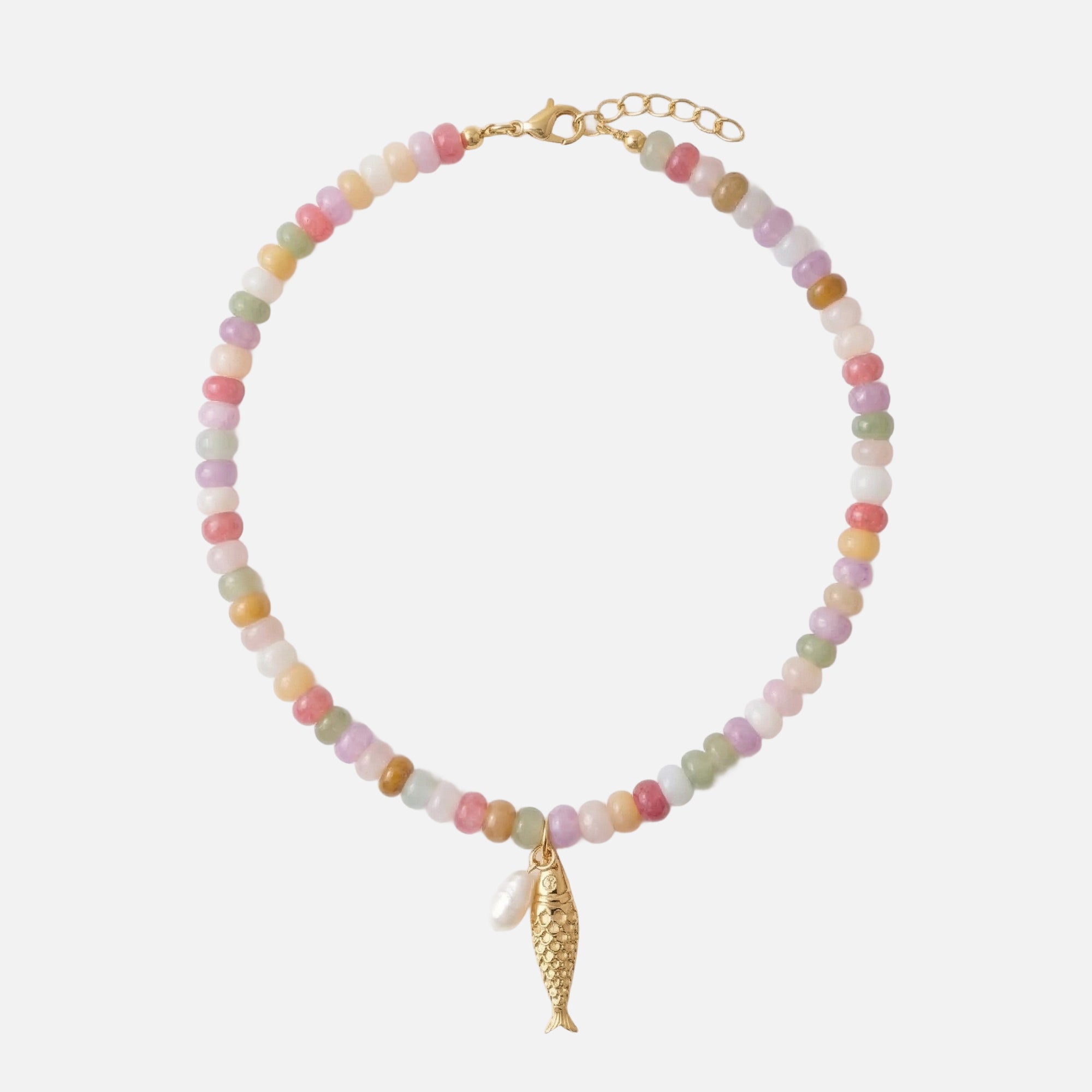 Candy Bead Fish Necklace