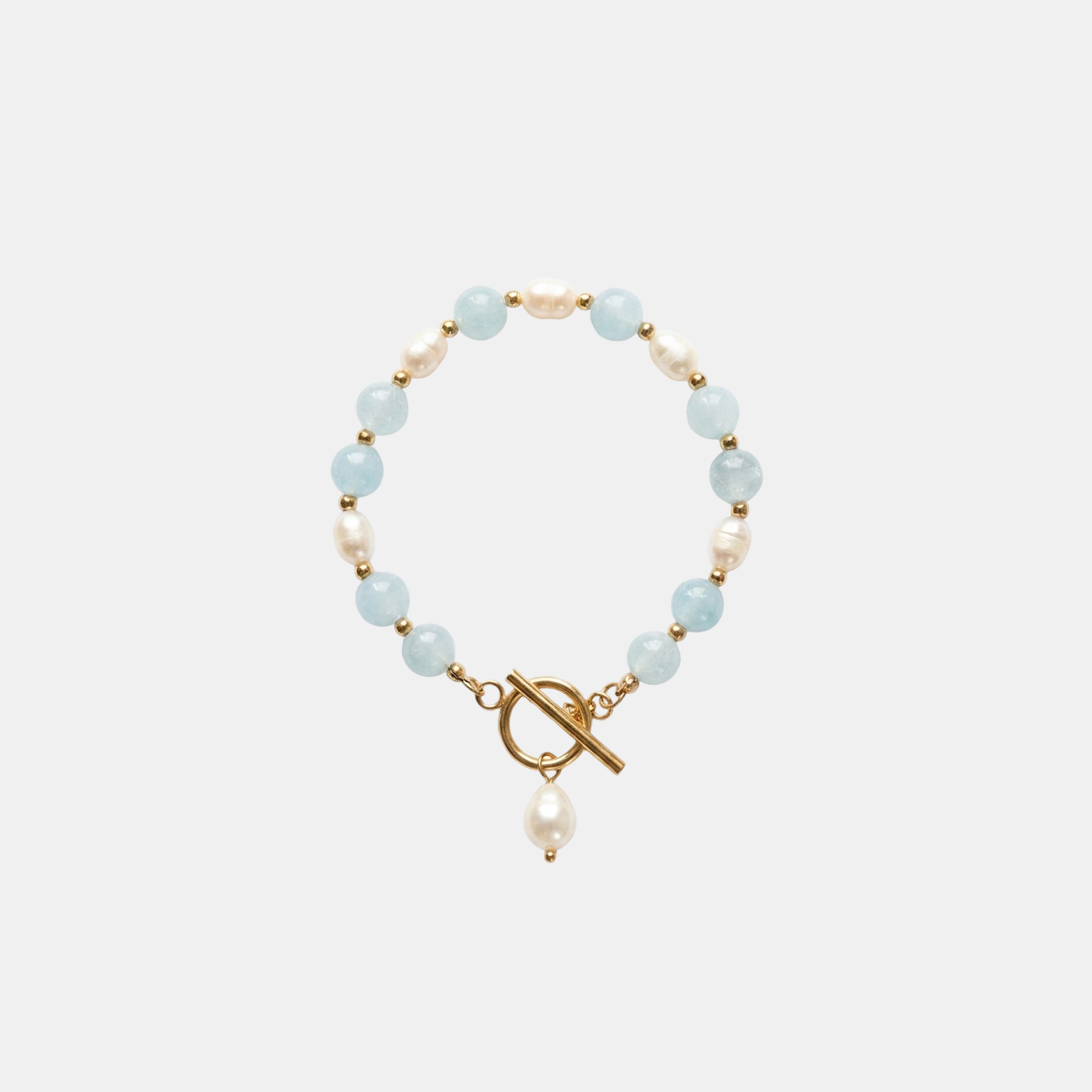Coastal Blue Pearl Bracelet