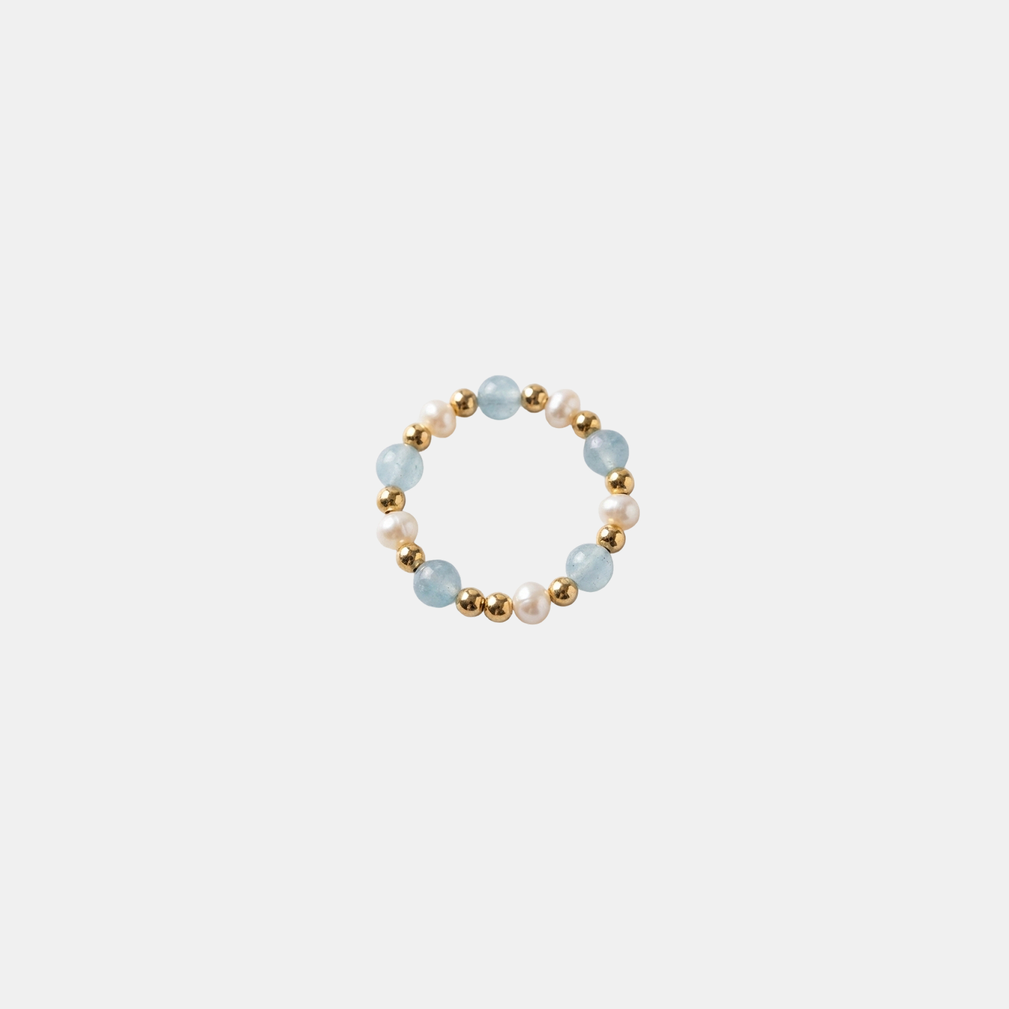 Coastal Blue Pearl Ring