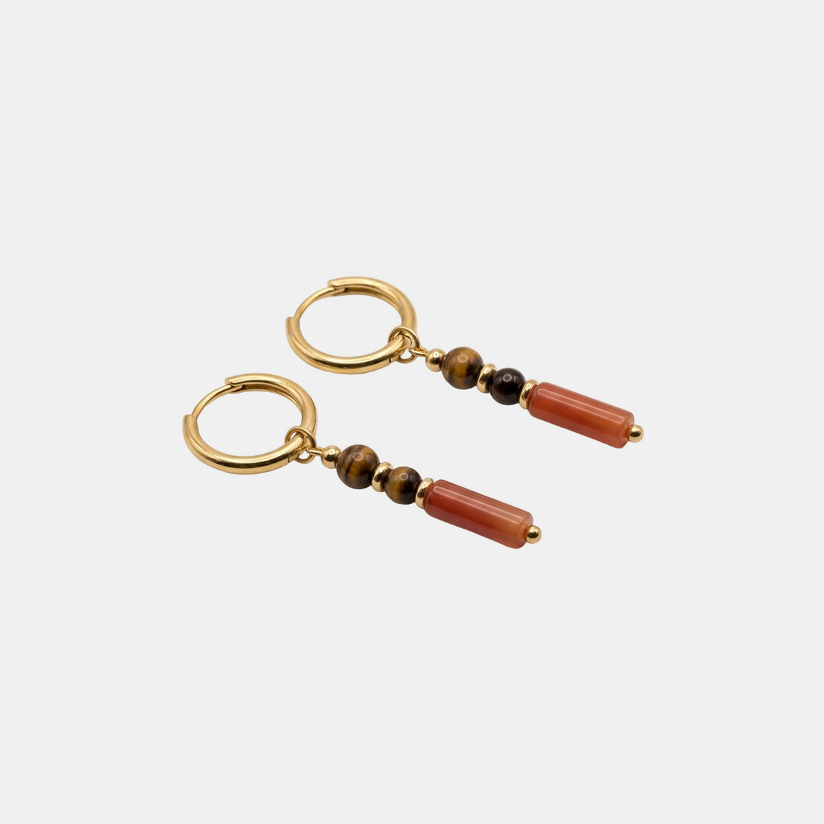 Earth Tone Hoop Earring