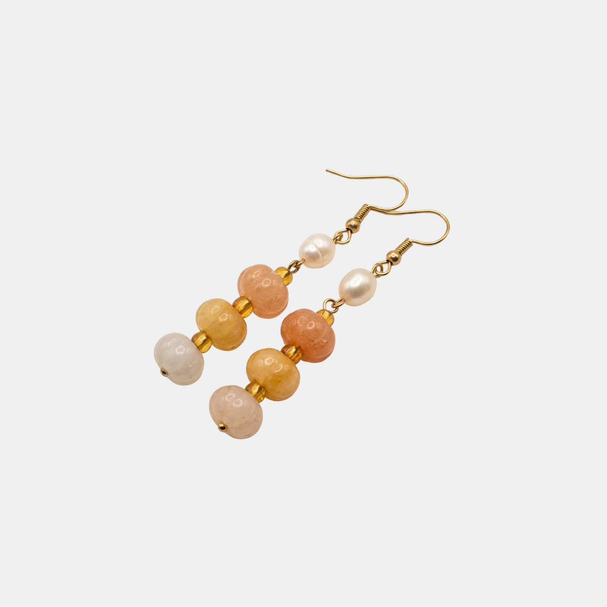 Honey Pearl Drop Earring