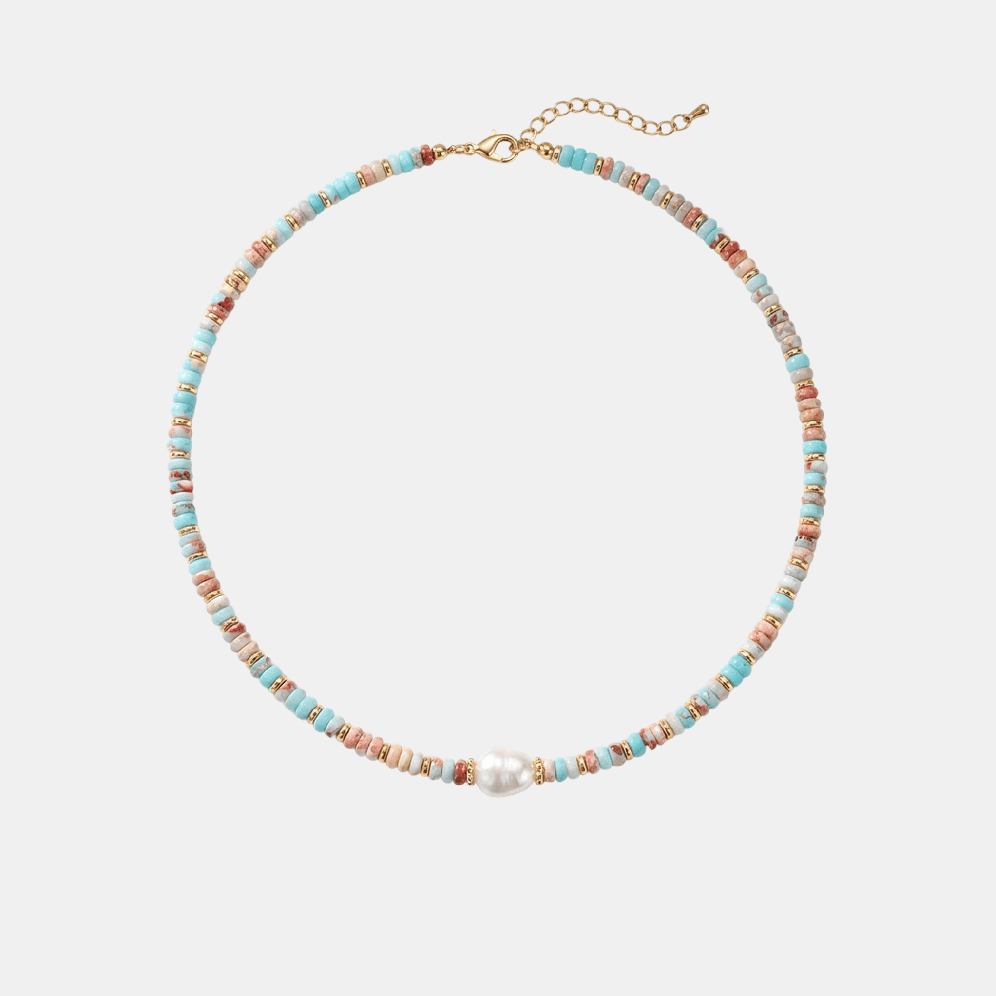 Pastel Pearl Bead Necklace