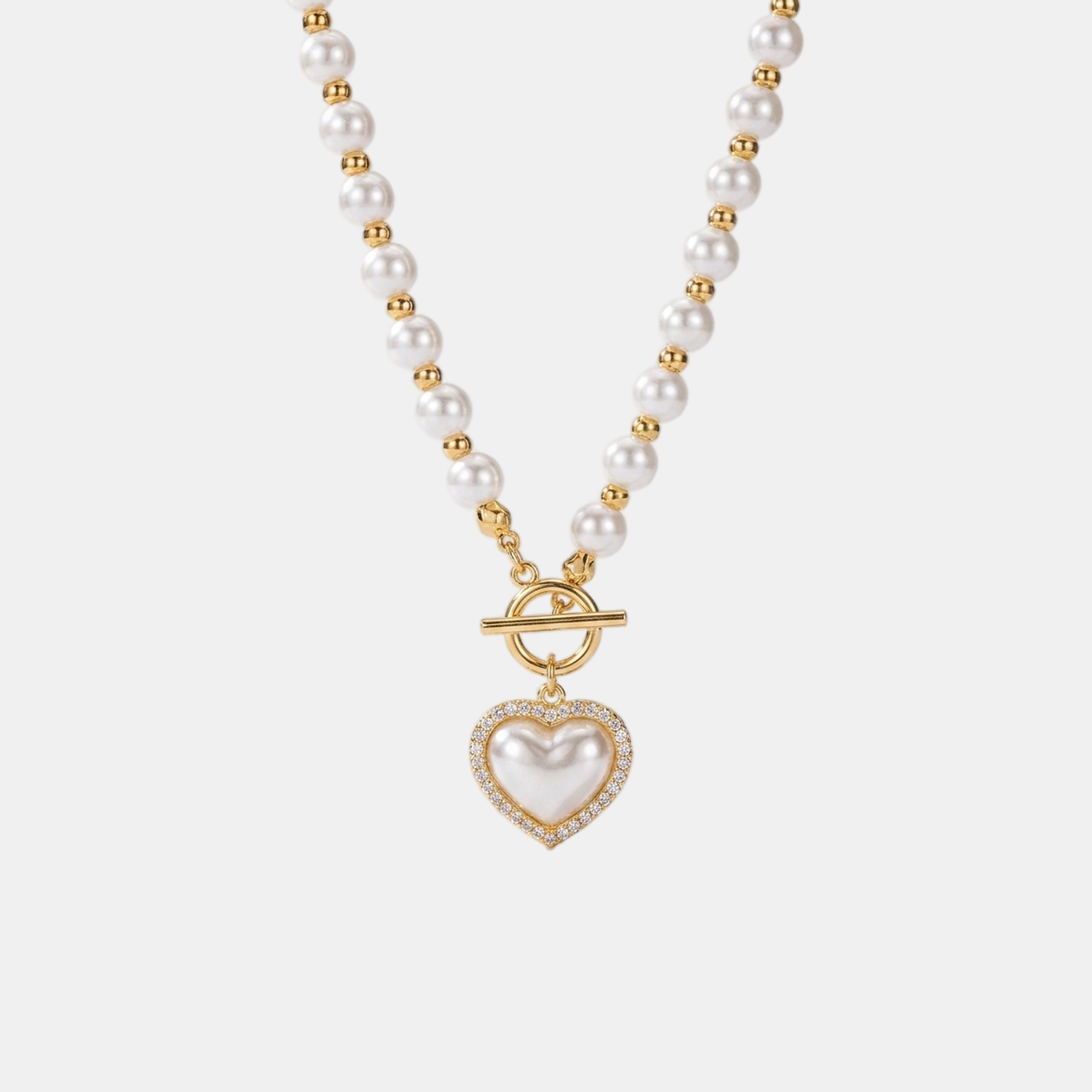 Pearl Heart Necklace
