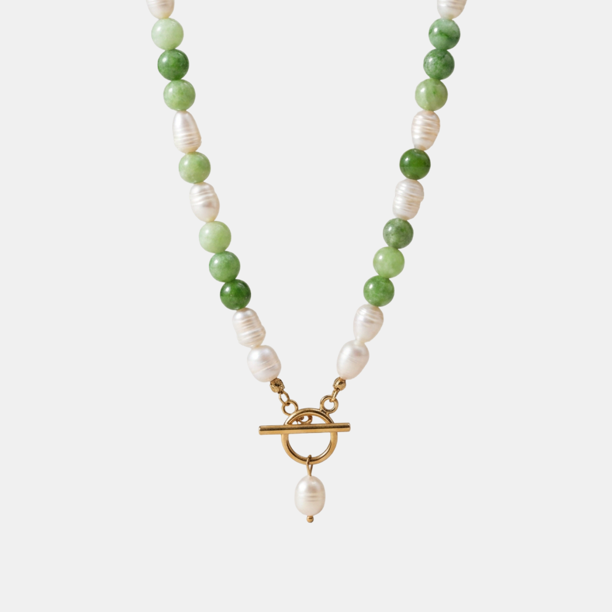 Sage Jade Pearl Necklace