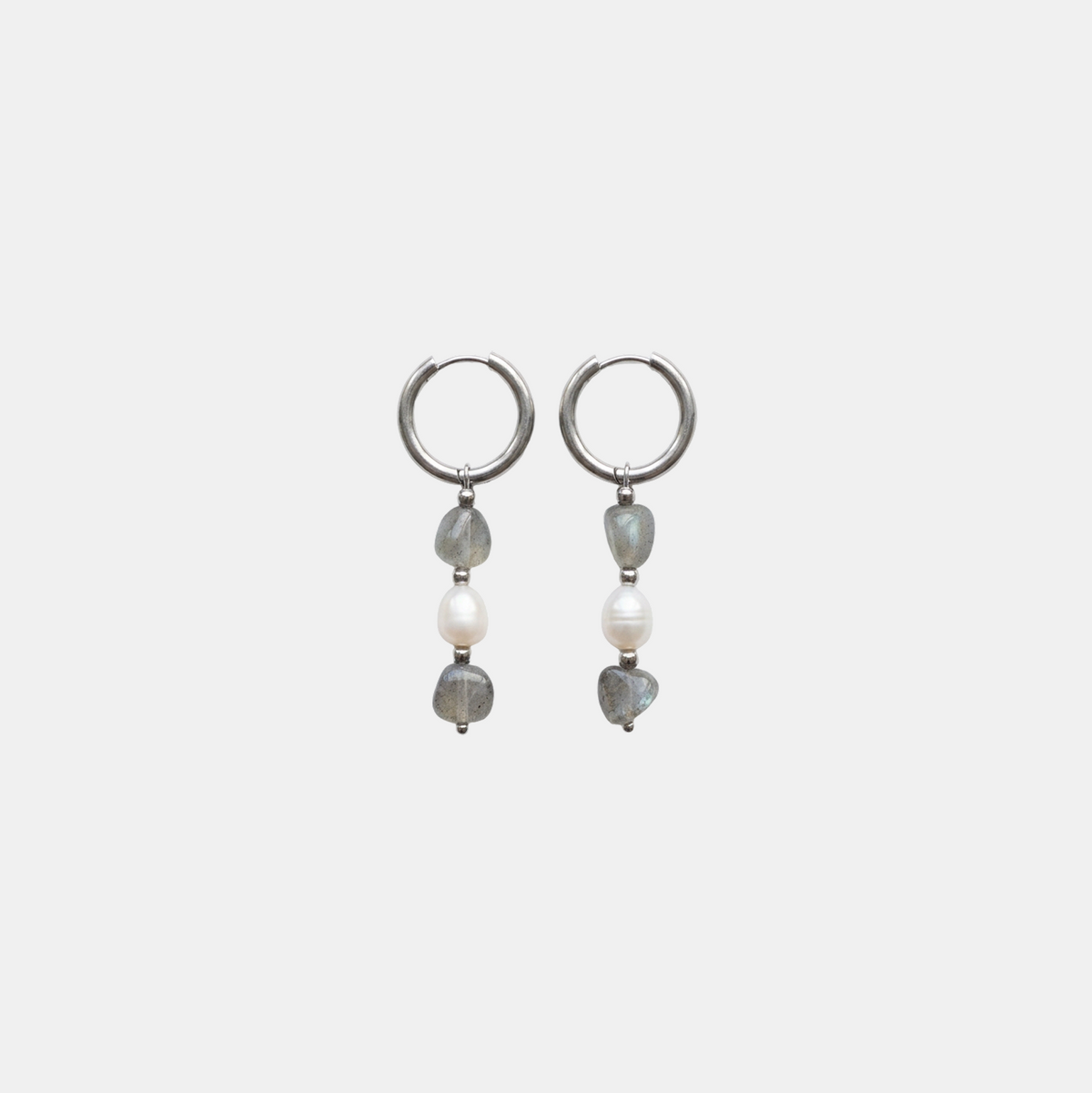 Labradorite Pearl Earring