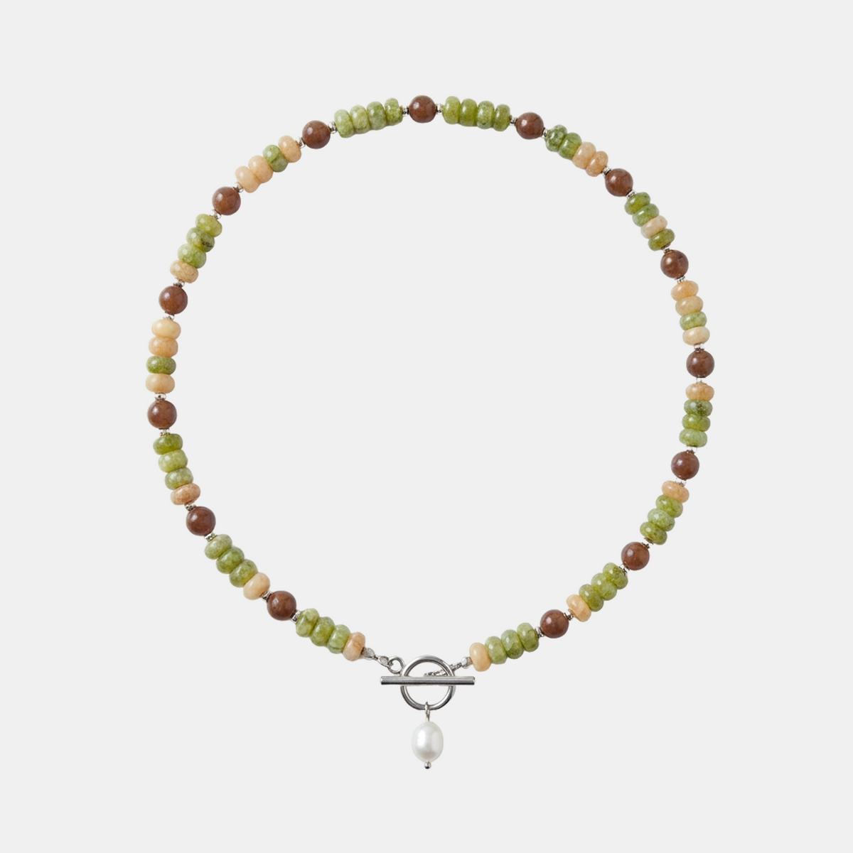 Woodland Bead Pearl Necklace