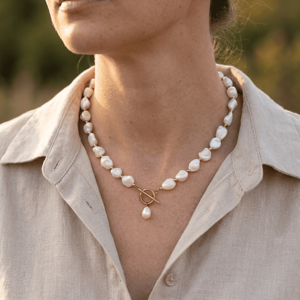 Organic Pearl Necklace