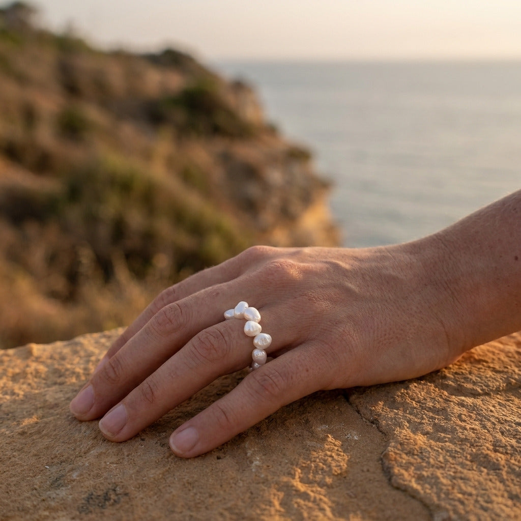 Coastal Pearl Ring